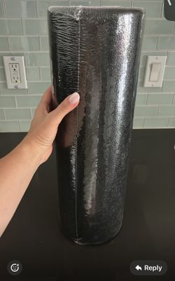 NEW 36" Half Foam Roller - Pilates Yoga Physical Therapy - Black - High Density