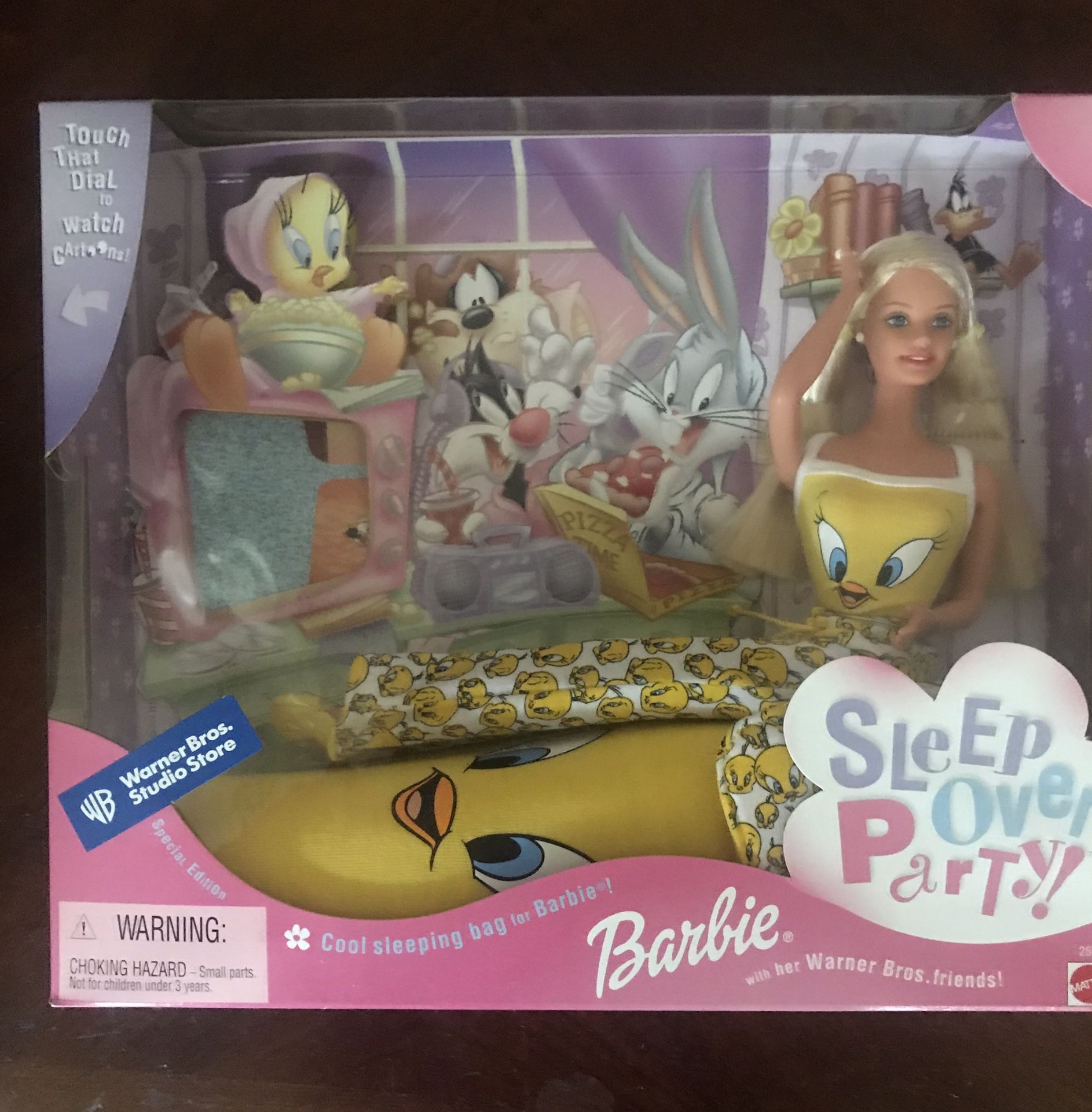 Warner Bros Studio Store Barbie Sleep Over Party Barbie.