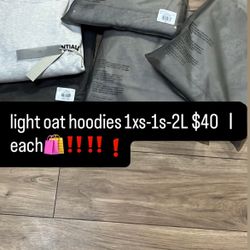 light oatmeal essential hoodies