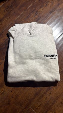 Light oatmeal essential hoodie