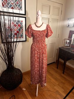 Floral smocked jumpsuit