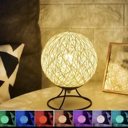 Cane Ball LED Night Lamp, Dimmable Projection Light with Remote Control for Kids