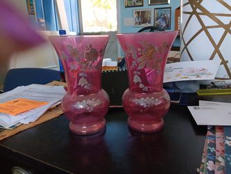 Cranberry Vases