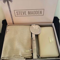 STEVE MADDEN Wallet, Scarf Gift Set  $55