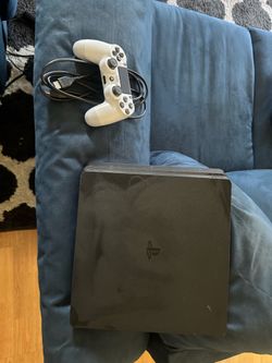 Sony PlayStation 4 PS4 Slim Console White Controller HDMI No Power Cable