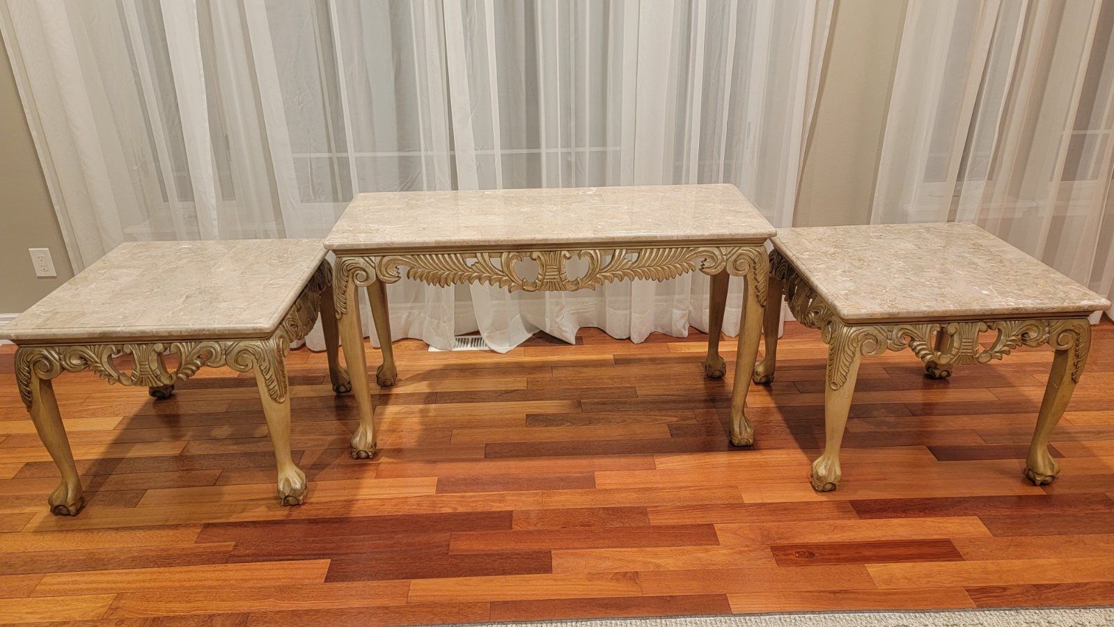 2 Side Tables And Console Table
