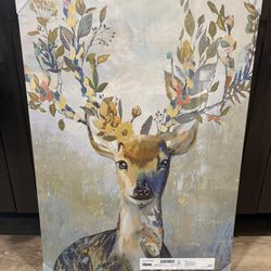 IKEA PJÄTTERYD Photo canvas  Set - Colorful Reindeer 