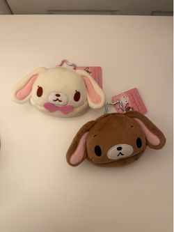 Sugar bunnies zipper plush pouches