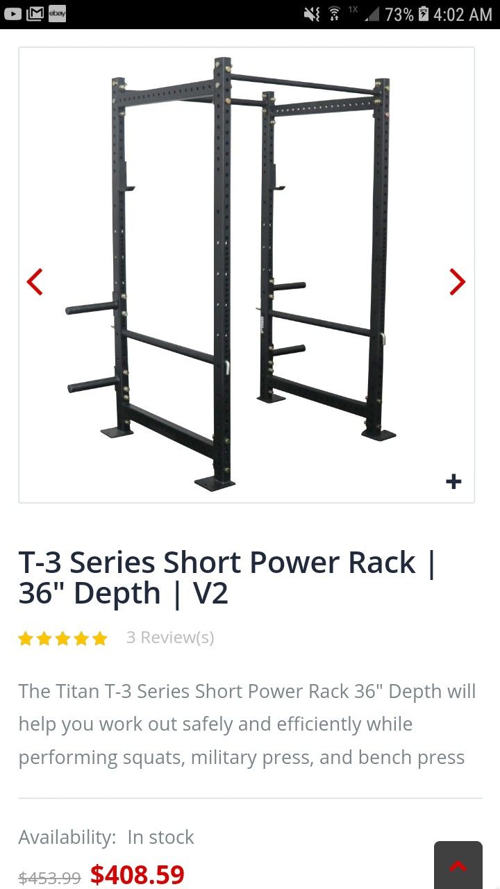 Titan T3 Tall Power Squat Rack 24