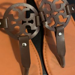 Size 9 Sandals Or 40 Brown Flip flop Shoes Tory Miller Borch Sandal 