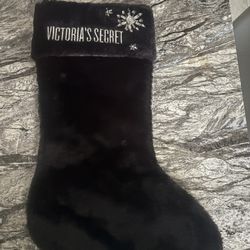 Elegant Black Victoria Secret Christmas, Holiday , Stocking Stuffer Socks M