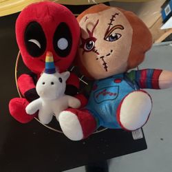 Chucky/Deadpool Plushies