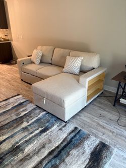 Sleeper sofa with chaise lounge