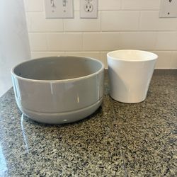 11 Inch Succulent Bowl And 5 Inch Planter  