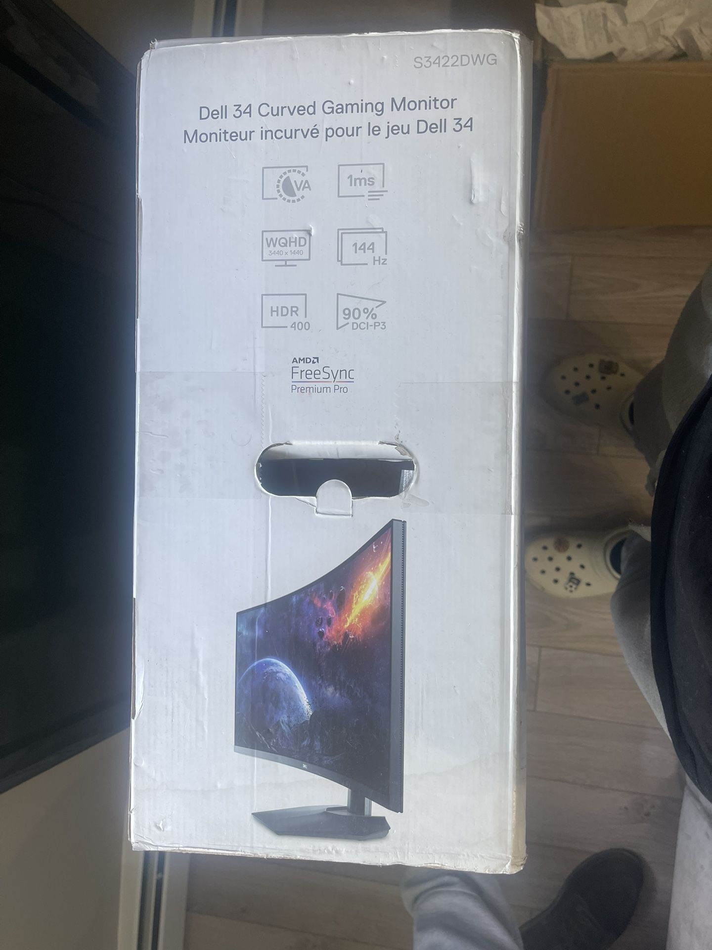 Gaming Monitor It’s A Dell 34 Inch Curve Gaming Monitor With 144 Hurts