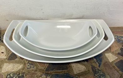 Dansk Classic Fjord - Oval Serving Dishes Set Of 3