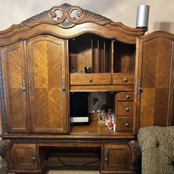 Beautiful Carved Wood Desk