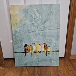 Canvas Birds on a Wire Painting