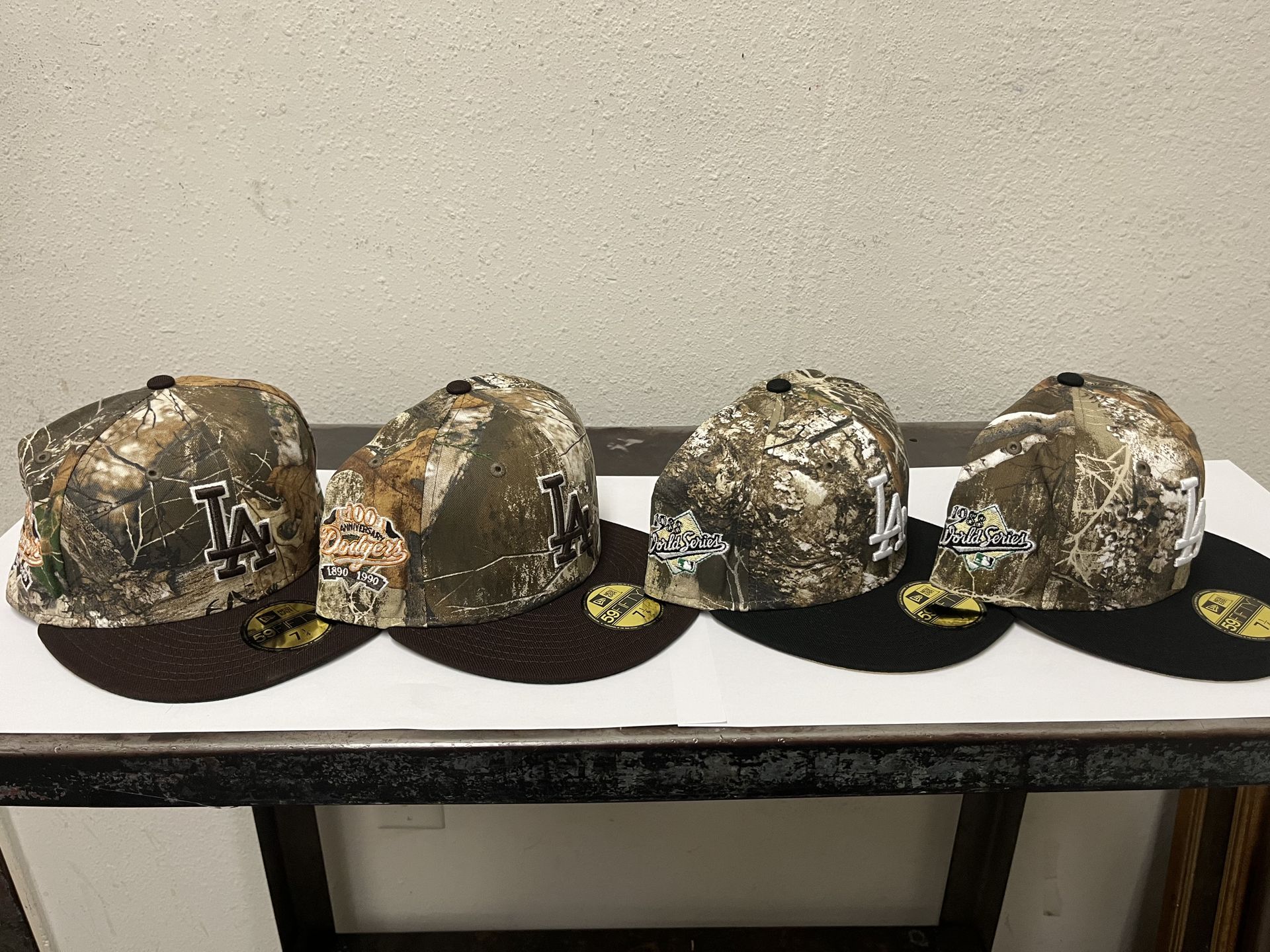 New Era 59fifty Real Trees Los Angeles Dodgers Baseball Caps / Hats