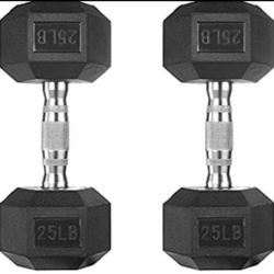 (2) 25LB Dumbbell