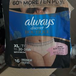 Always Discreet Underwear Pads