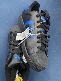 Adidas Superstar Sneakers Black Blue Size 15