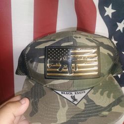 Black Eagle Adjustable Camo Hat