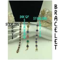 925 STER Silver / 14K GF CHOICE Bracelet