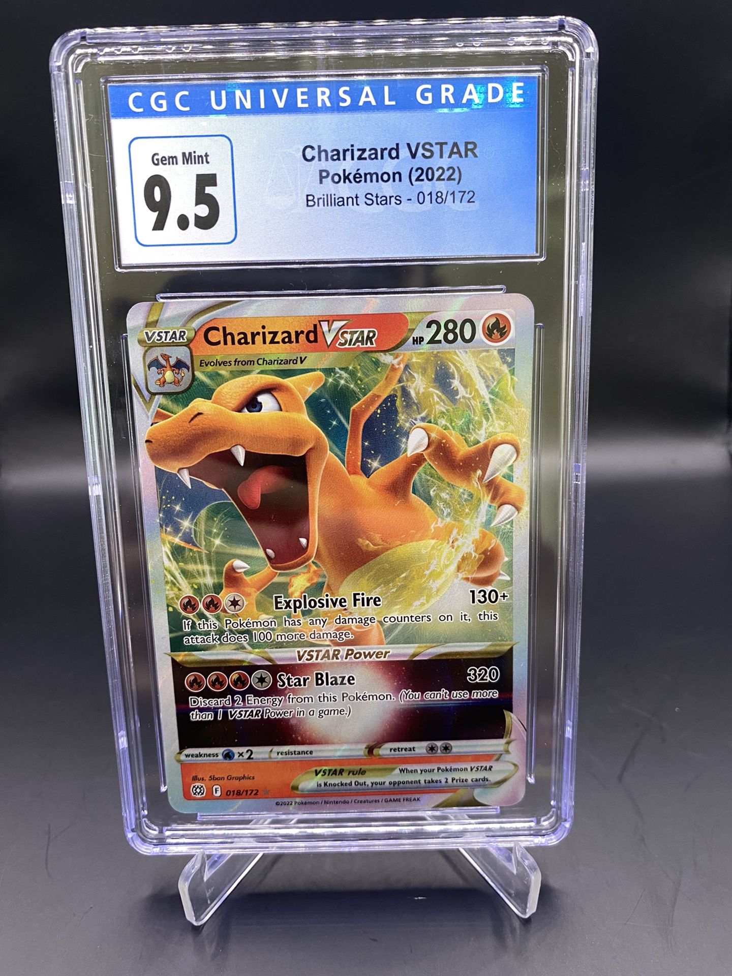  Charizard VSTAR 018/172 Brilliant Stars - Ultra Rare Pokemon  Card : Toys & Games