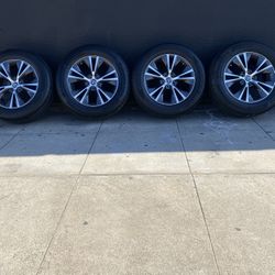 Set 18” Toyota Highlander RAV4, Factory Wheels, W 245/60/18 Hankook Dynapro Tires, 50-70% Tread, Excellent Condition, 5x4.5, , Sell All 4 $850.00 Cash