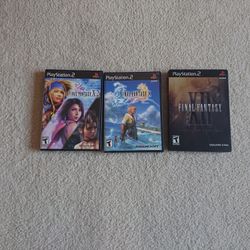 PS2 Bundle Final Fantasy X, X-2, XII (10, 10-2, 12)