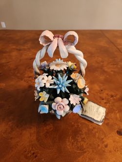 Metal flower basket