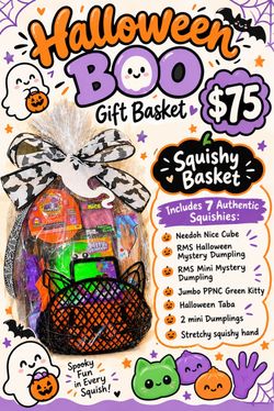 Halloween Boo Squishy Gift Basket