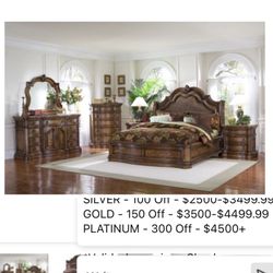 5 Piece California King Bedroom Set 
