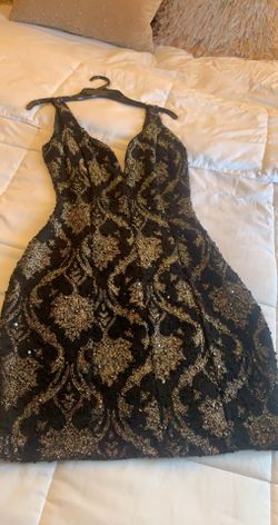 Black and Gold Dress
