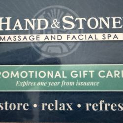 HAND & SPA MASSAGE AND FACIAL GIFT CARD