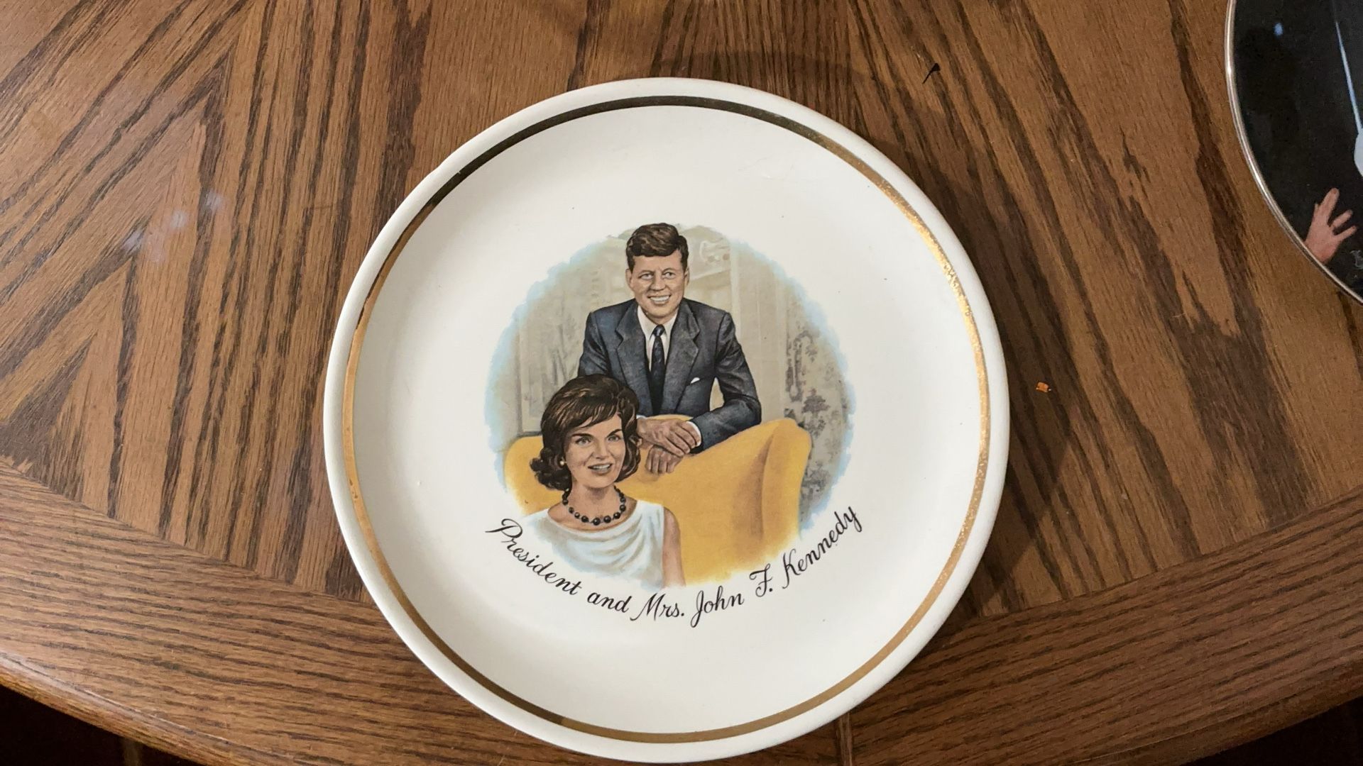 Elvis And president John F Kennedy Plates