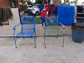 Outdoor metal chairs