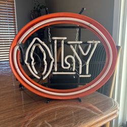 Vintage Oly Neon Beer Sign