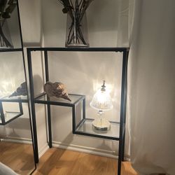 Lovett 22'' Glass Top Console Table