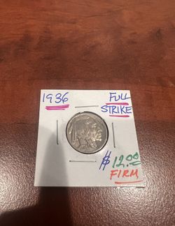 1936 Buffalo Nickel Coin