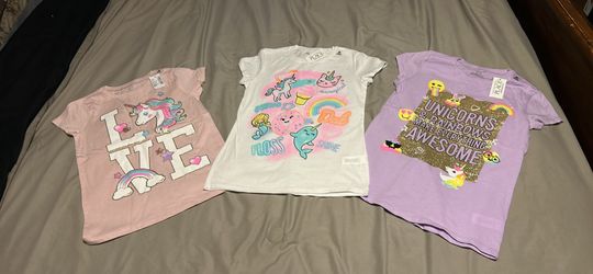 Girls unicorn tops