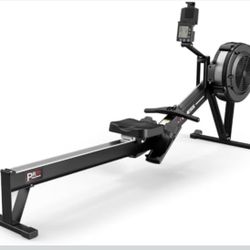 PASYOU Foldable Rowing Machine with Air Resistance, 10 Resistance Levels, Monitor with Bluetooth Back Light, Adjustable Angle Devices, 150kg Load
