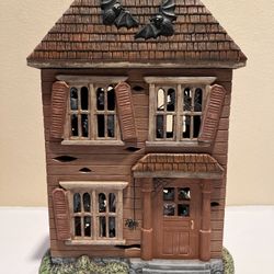 Ceramic Light-up Halloween Haunted House Decoration