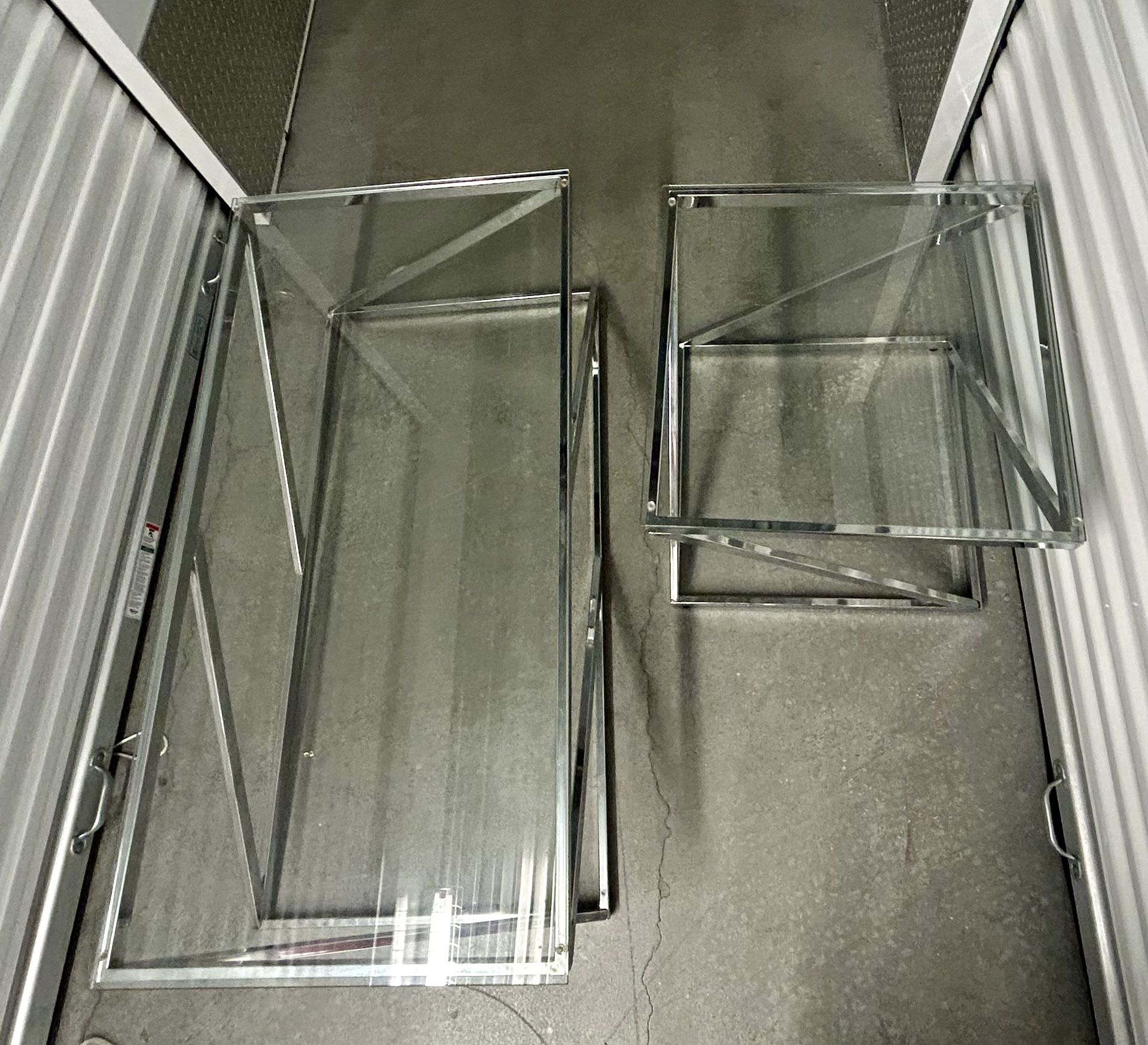 Glass Coffee Table & End Table