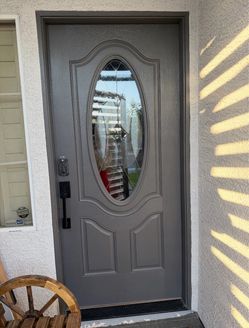Front door ready to be installed!