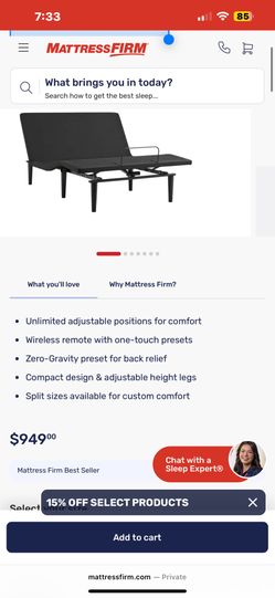 Sealy Ease™ Adjustable Base