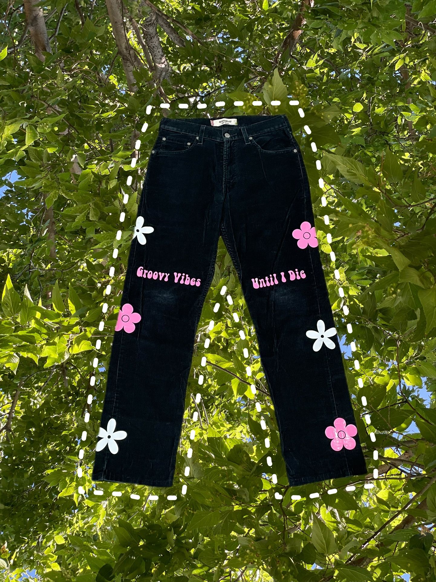 Levi black corduroy jeans