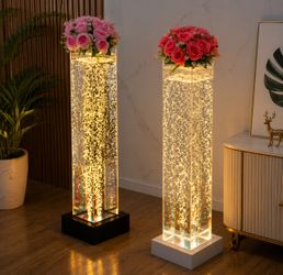 Luxury RGB Bubble Column Lamp – Modern LED Ambient Floor Light