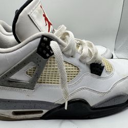 Jordan 4 Retro OG White Cement size # 9